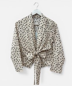 Chaqueta lunares lazo