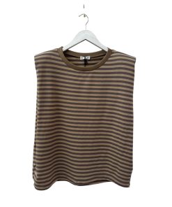 CAMISETA HOMBRERAS BEIGE