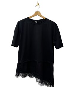 CAMISETA ENCAJE NEGRA